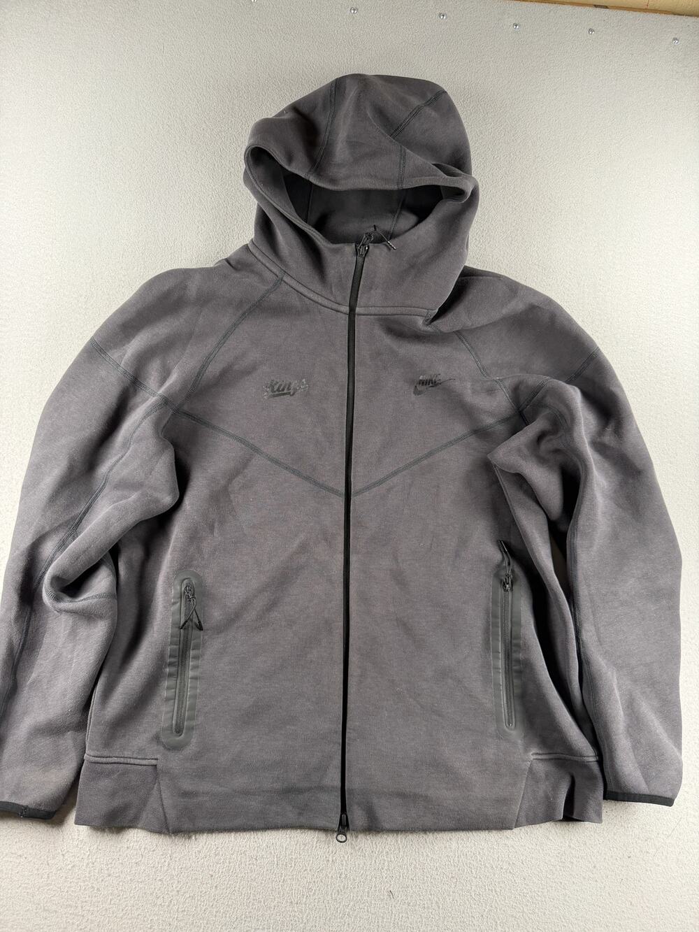 Nike Kings Tech Fleece Windrunner Full Zip Hoodie Gray Men's XL
